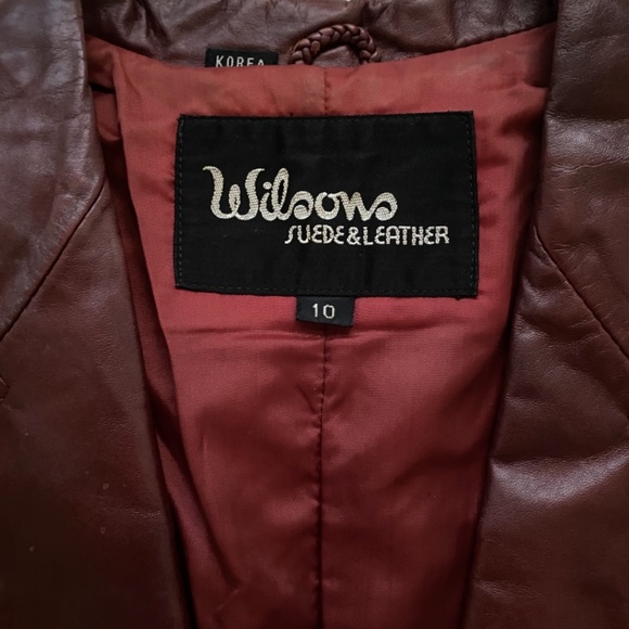 Red leather jacket - Picture 2 of 5